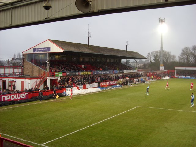 The Stagecoach Main Stand During the Match